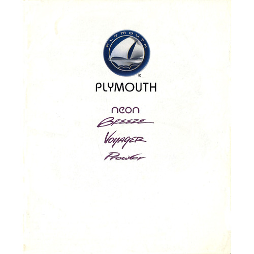 1998 Plymouth full-line brochure preview