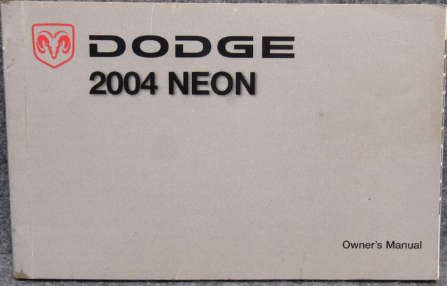 2004 neon owners manual preview