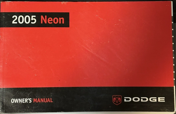 2005 Neon ownders manual preview